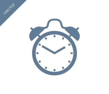 Alarm saati simgesi. 