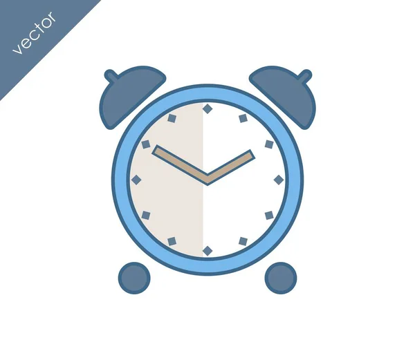 Icono de alarma. Icono del reloj . — Archivo Imágenes Vectoriales