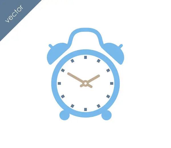 Icono de alarma. Icono del reloj — Vector de stock