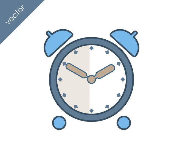 Icono de alarma. Icono del reloj . — Vector de stock