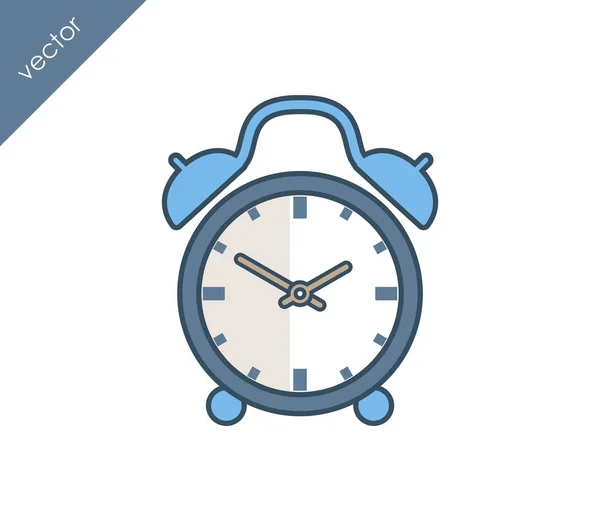 Icono de alarma. Icono del reloj . — Archivo Imágenes Vectoriales