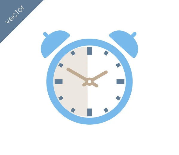 Icono de alarma. Icono del reloj . — Archivo Imágenes Vectoriales