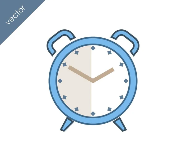 Icono de alarma. Icono del reloj . — Archivo Imágenes Vectoriales