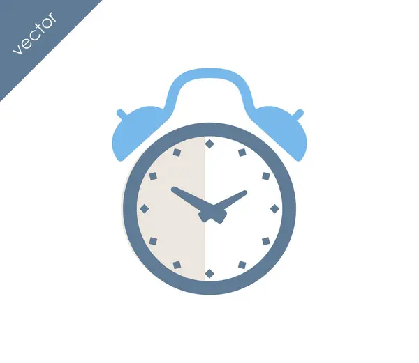 Icône d'alarme. icône de l'horloge . — Image vectorielle
