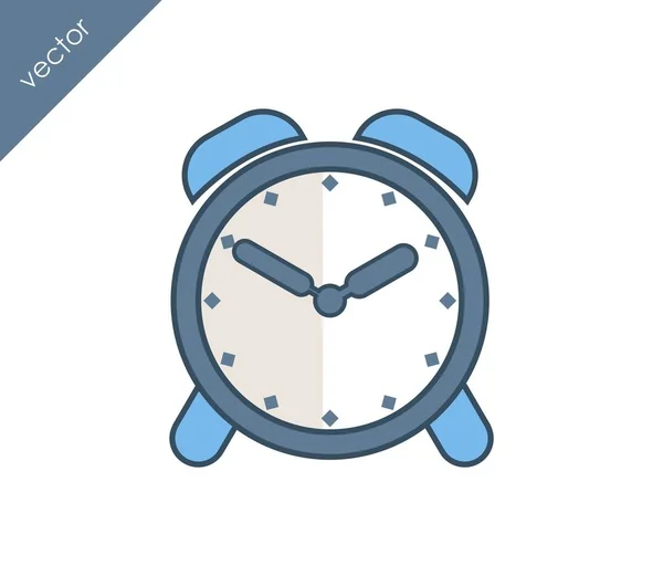 Icono de alarma. Icono del reloj . — Vector de stock