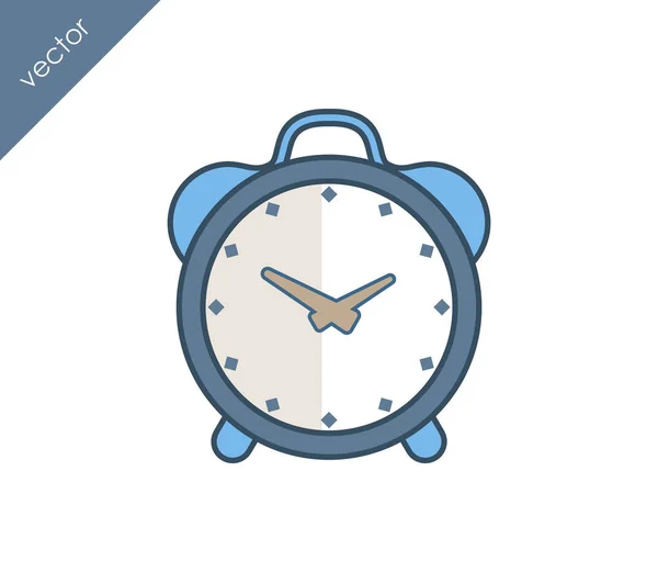 Icono de alarma. Icono del reloj . — Archivo Imágenes Vectoriales