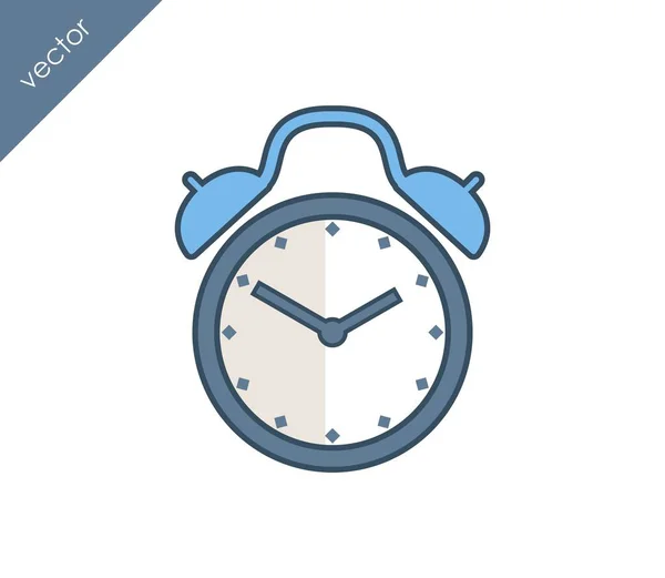 Icono de alarma. Icono del reloj . — Archivo Imágenes Vectoriales