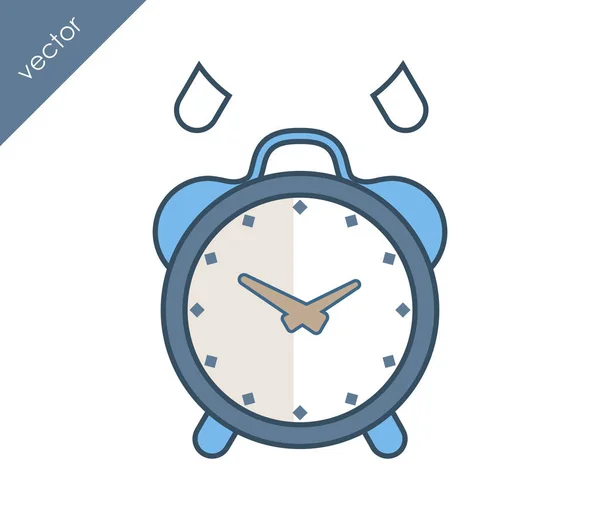 Icono de alarma. Icono del reloj . — Archivo Imágenes Vectoriales