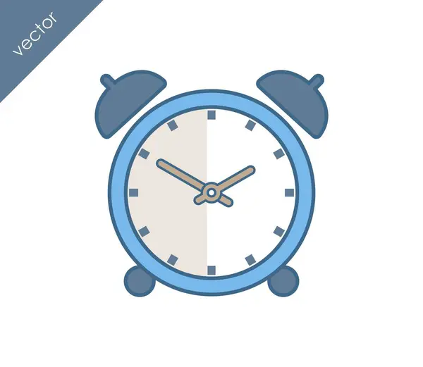 Icono de alarma. Icono del reloj — Vector de stock