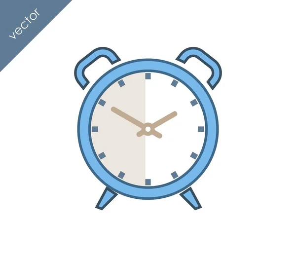 Icono de alarma. Icono del reloj — Archivo Imágenes Vectoriales