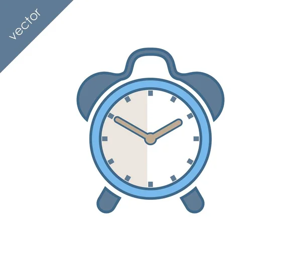 Icono de alarma. Icono del reloj — Archivo Imágenes Vectoriales