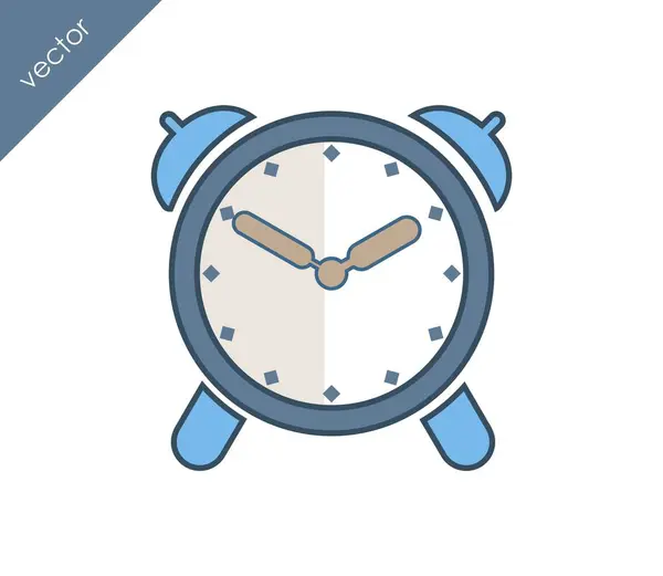 Icono de alarma. Icono del reloj . — Vector de stock