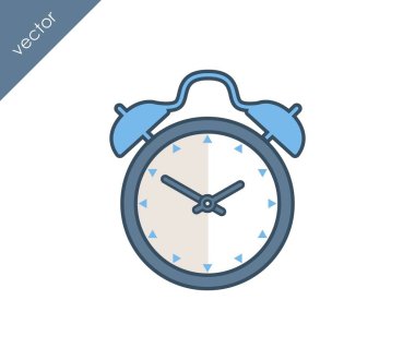 Alarm saati simgesi. 