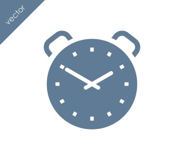 Alarm saati simgesi. 