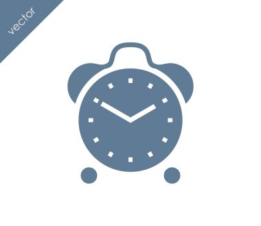 Alarm saati simgesi. 