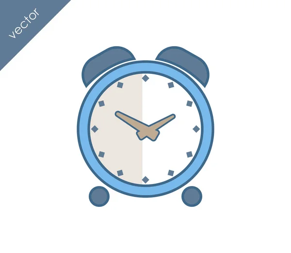 Icono de alarma. Icono del reloj . — Vector de stock