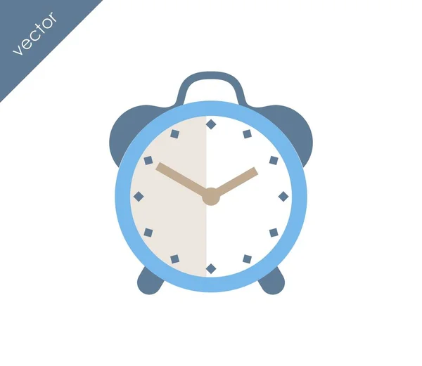 Icono de alarma. Icono del reloj . — Archivo Imágenes Vectoriales