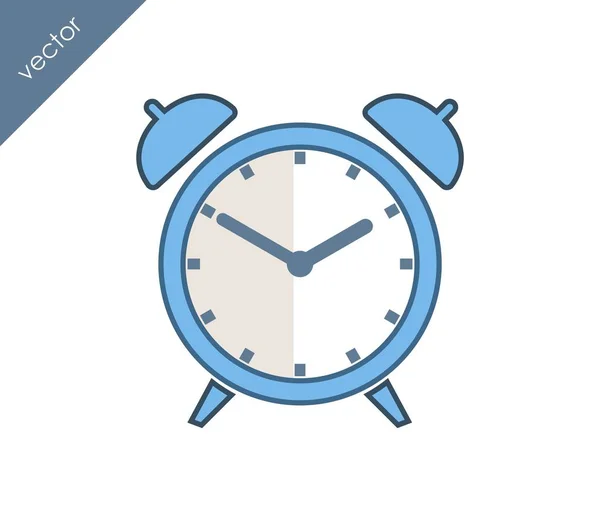 Icono de alarma. Icono del reloj — Vector de stock