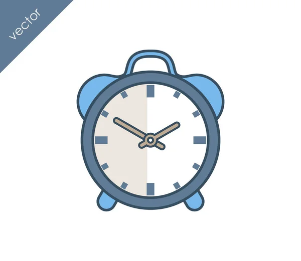 Icono de alarma. Icono del reloj . — Archivo Imágenes Vectoriales