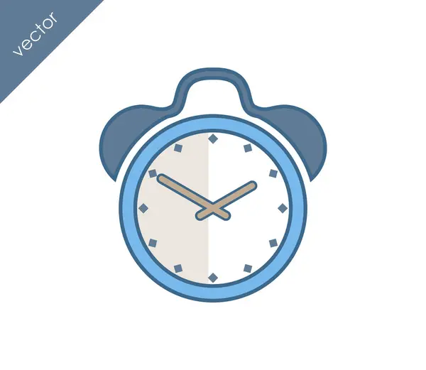 Icono de alarma. Icono del reloj . — Archivo Imágenes Vectoriales