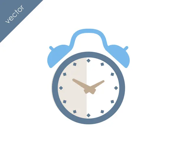 Icono de alarma. Icono del reloj . — Vector de stock