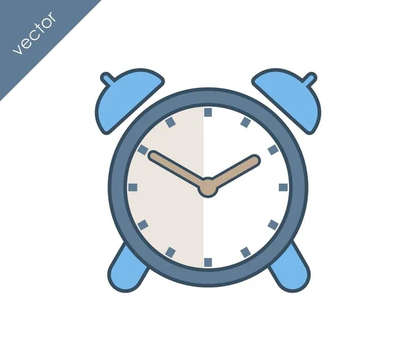 Icono de alarma. Icono del reloj — Vector de stock