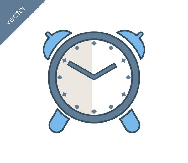 Icono de alarma. Icono del reloj . — Vector de stock