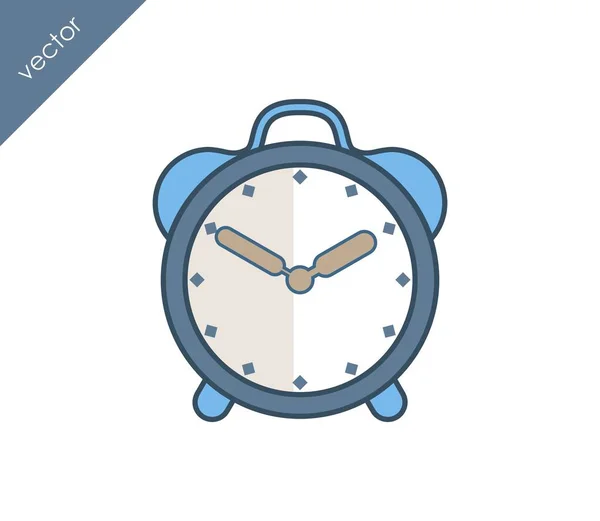 Icono de alarma. Icono del reloj . — Archivo Imágenes Vectoriales