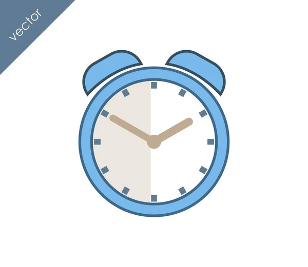 Icona dell'allarme. Icona dell'orologio — Vettoriale Stock