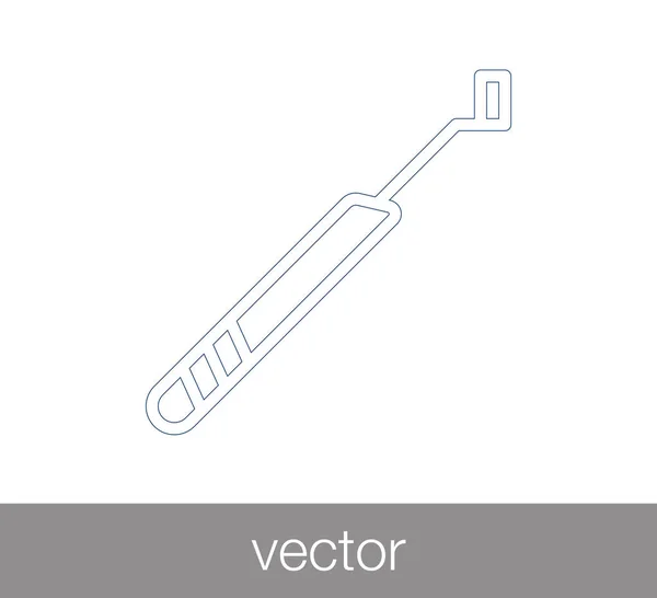 Icône miroir dentaire — Image vectorielle
