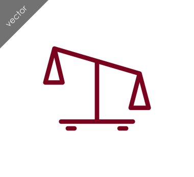 düz ölçek simgesi