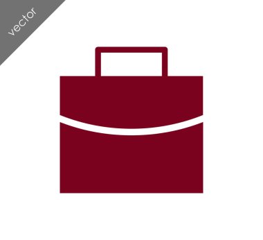 Evrak Çantası Düz Simgesi