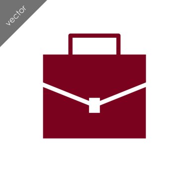 Evrak Çantası Düz Simgesi