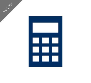 Hesap Makinesi Düz Simgesi