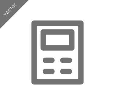 Hesap Makinesi Düz Simgesi