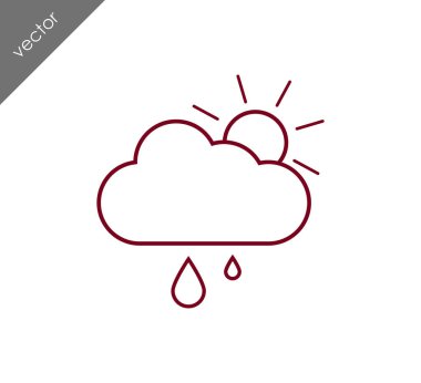 güneş ve bulut simgesi