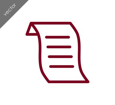 Komut dosyası düz simgesi