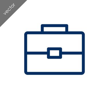 Evrak Çantası Düz Simgesi