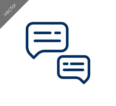 Görüşme düz simgesi