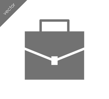 Evrak Çantası Düz Simgesi