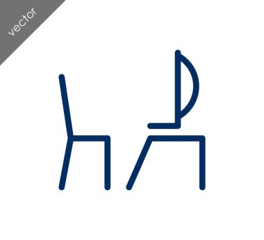 Resepsiyon düz simgesi