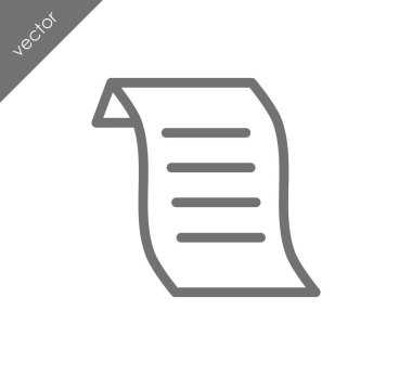 Komut dosyası düz simgesi