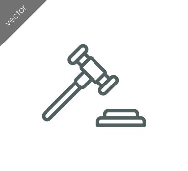 açık artırma çekiç simgesi