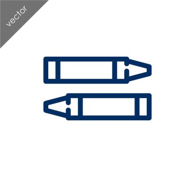 boya kalemi düz simgesi