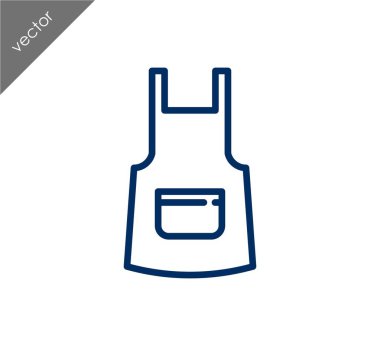 Önlük çizgi simgesi