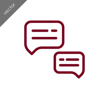 Görüşme düz simgesi