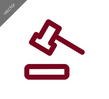 açık artırma çekiç simgesi