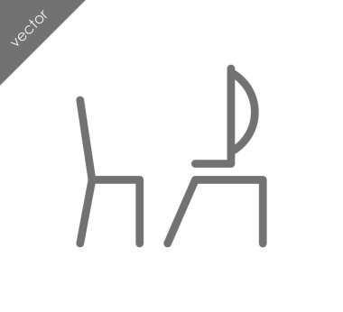 Resepsiyon düz simgesi