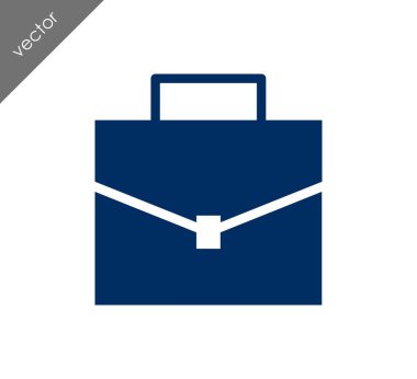 Evrak Çantası Düz Simgesi