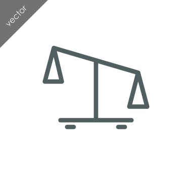 düz ölçek simgesi